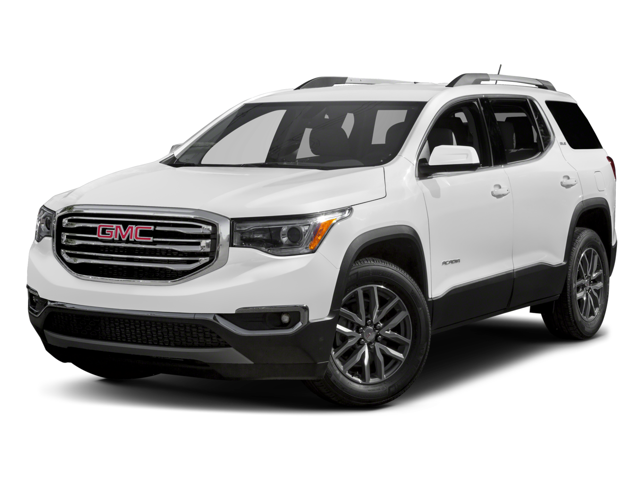 2017 GMC Acadia SLE in Crimson Red Tintcoat — front three-quarter view
