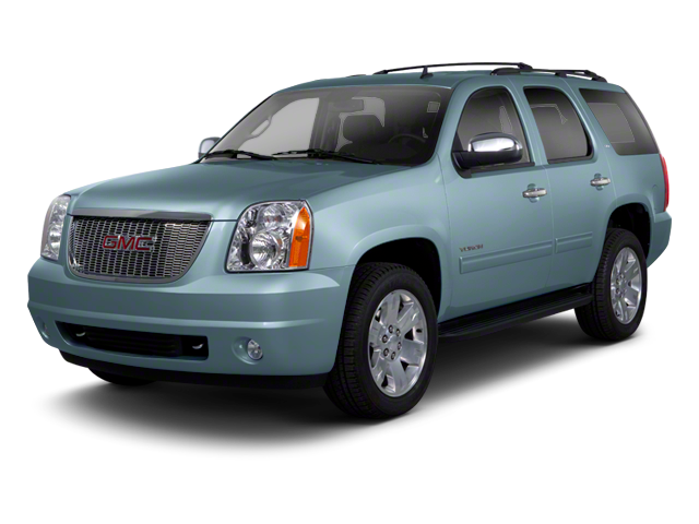 2012 GMC Yukon SLT in Onyx Black — front three-quarter view