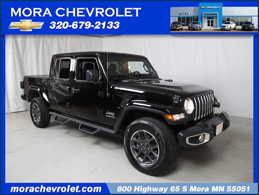 2020 Jeep Gladiator North Edition in Black — front three-quarter view
